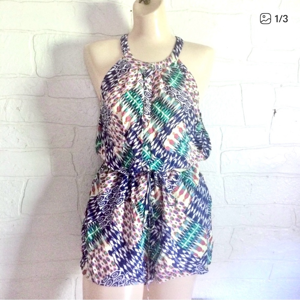 Under Skies Romper Shorts One Piece With Pockets